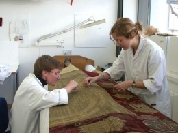 Joelle Wickens (left) from the USA