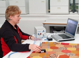 Rosemary Baker, MA Textile Conservation graduate and now a PhD student