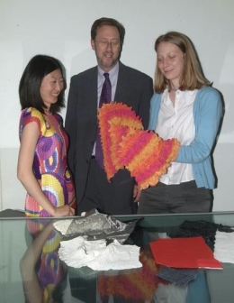 Professor Graham Martin (V&A), Dr Capucine Korenberg (Project Research Fellow) w