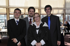 MA Museums & Galleries graduands with Mary M. Brooks, the MA Programme Leader