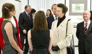 HRH The Princess Royal met students and staff at the official opening of The Cen